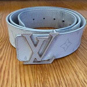 Louis Vuitton White Monogram Belt